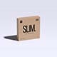 Slim Square Package Box Mockup