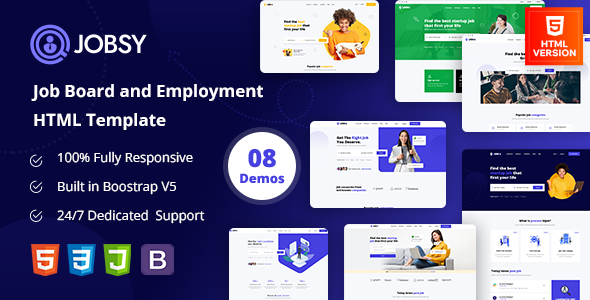 [DOWNLOAD]Jobsy - Job Board and Employment HTML Template