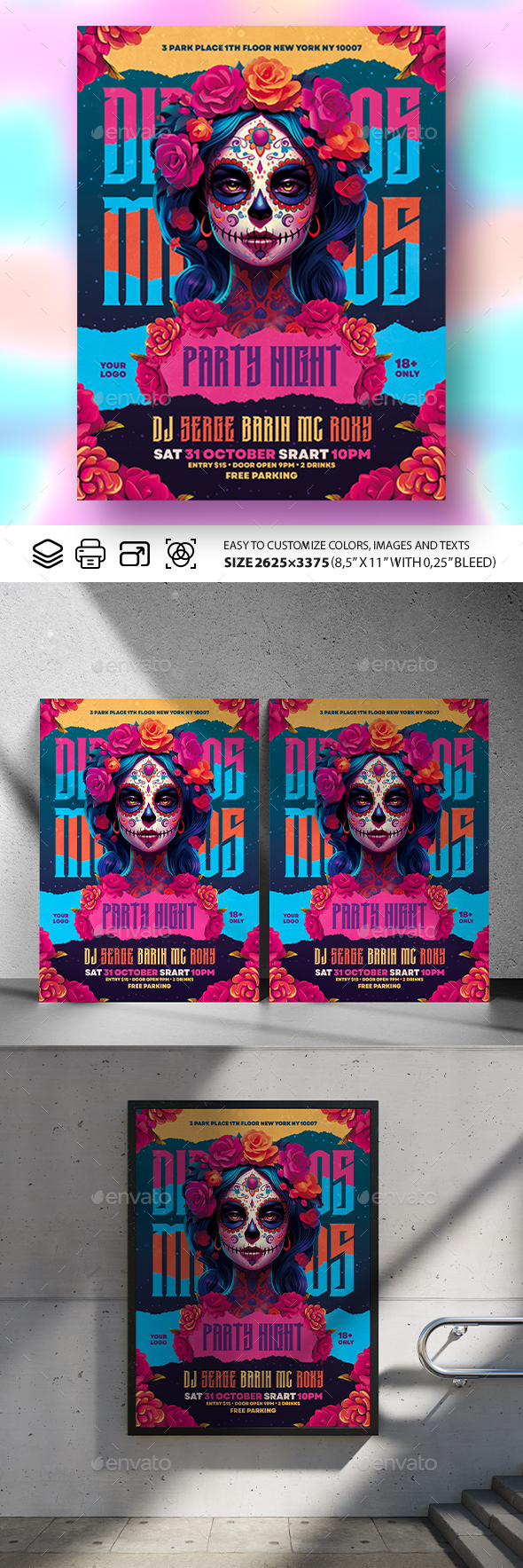 Dia De Los Muertos Flyer