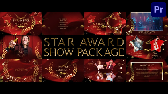 Star Award Show Package for Premiere Pro
