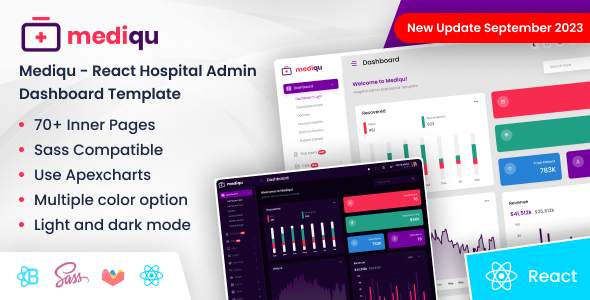 Mediqu - Hospital React Admin Dashboard Template