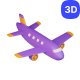 Flight Travel 3D Icon Pack