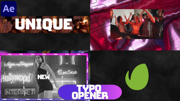 Typo Opener Elements template preview