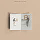 A4 Size Bi Fold Brochure Mockup