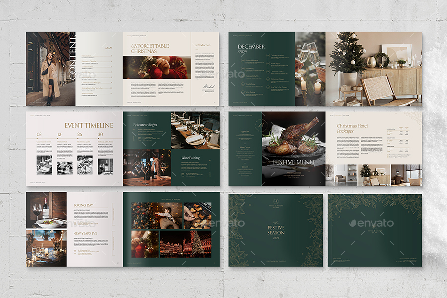 Christmas Brochure Template, Print Templates | GraphicRiver