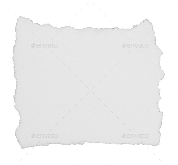 torn brown tissue paper isolated on white background Stock Photo by  studio2013