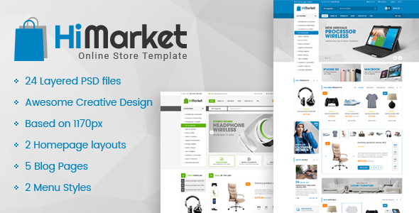 HiMarket - Multipurpose eCommerce PSD Template