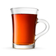 Glass cup of black tea isolated on a white background. - PhotoDune Item for Sale