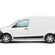 Panel van side view isolated on a white. Side view of a modern blank sedan delivery. - PhotoDune Item for Sale