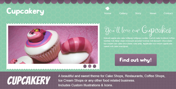 Cupcakery - ThemeForest 2668347