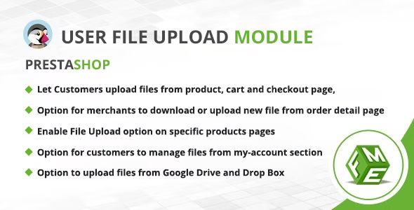 Prestashop Customer File Upload Module