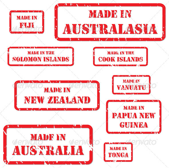 Made in Australasia Rubber Stamps - Concepts Business