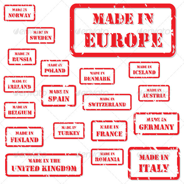 Made in Europe Rubber Stamps - Concepts Business