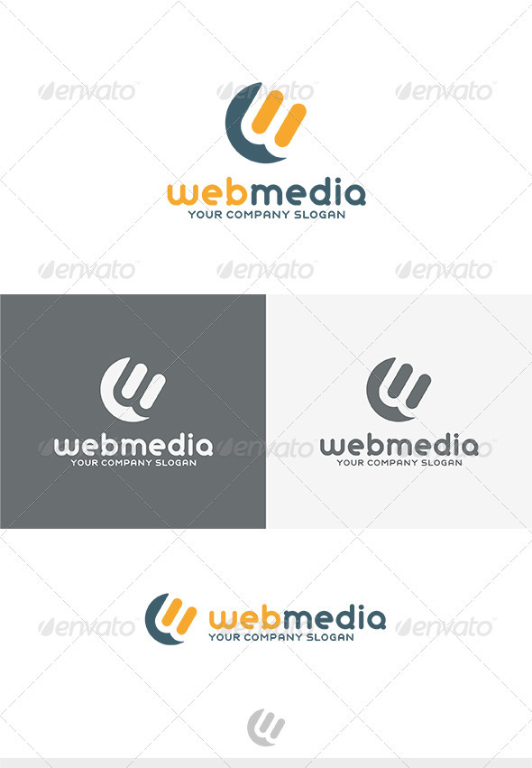 Web Media Logo - Letters Logo Templates
