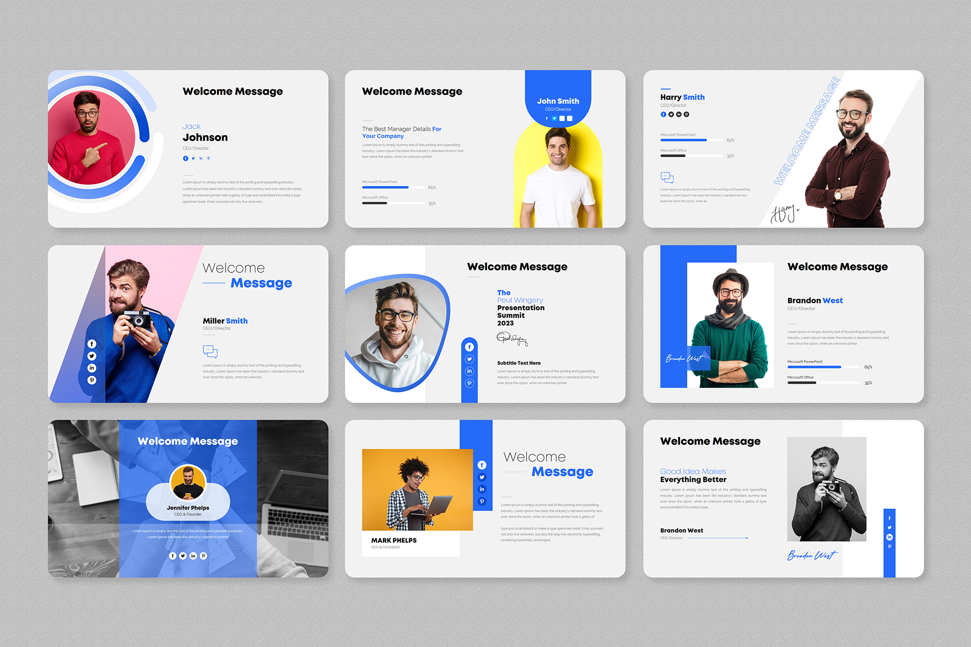 Multipurpose Business-Deck PowerPoint Presentation Template ...