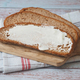 low fact cheese cream spread on a bread  - PhotoDune Item for Sale