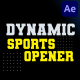 Dynamic Sports Opener for After Effects - VideoHive Item for Sale