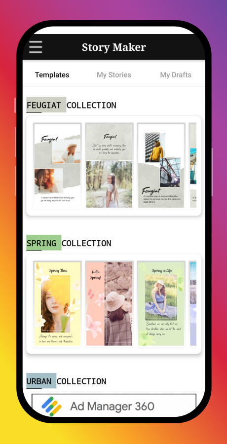Insta Story Maker - Social Story Creator - Admob - Android App by ...