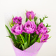 bouquet of beautiful violet lush tulips in a vase - PhotoDune Item for Sale