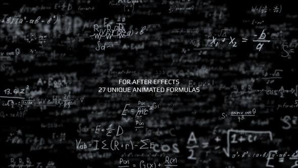 Physical Formulas Background Infographics template preview