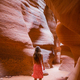 Young girl exploring Antilope Canyon in Arizona, USA. Antilope canyon the most beautiful canyon in - PhotoDune Item for Sale