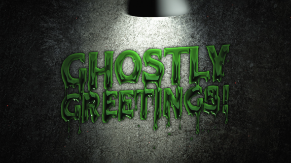 Ghostly Greetings Halloween Title