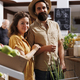 Portrait of couple shopping in eco store - PhotoDune Item for Sale