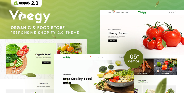 Vaegy – Organic & Food Store Shopify 2.0 Theme