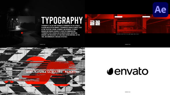 Black Bold Typography for After Effects
