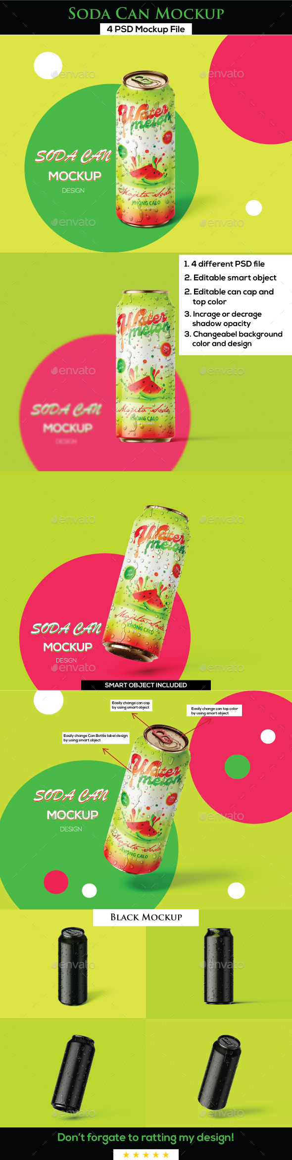 Soda Can Mockup - 2