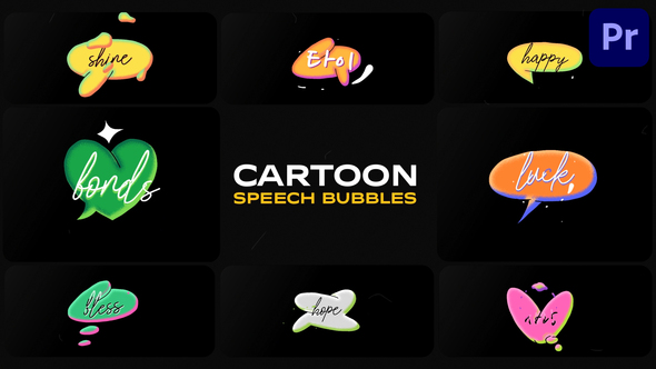 Cartoon Speech Bubbles | Premiere Pro