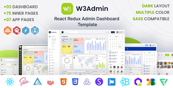 W3Admin - React Redux Admin Dashboard Template