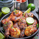 Spicy roasted chicken leg with spices and herbs. - PhotoDune Item for Sale