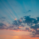 Beautiful clouds at sunset. Sunlight - PhotoDune Item for Sale