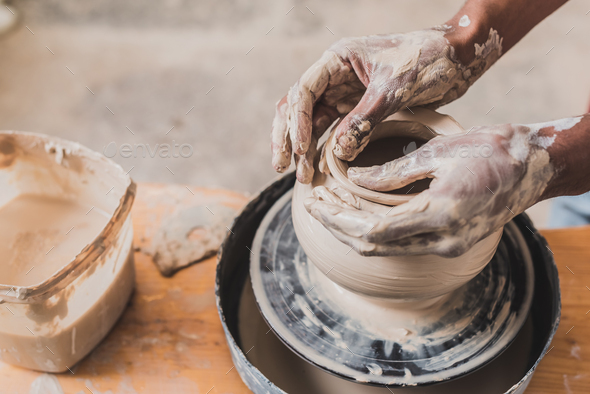 Making of Clay Pottery by Hand