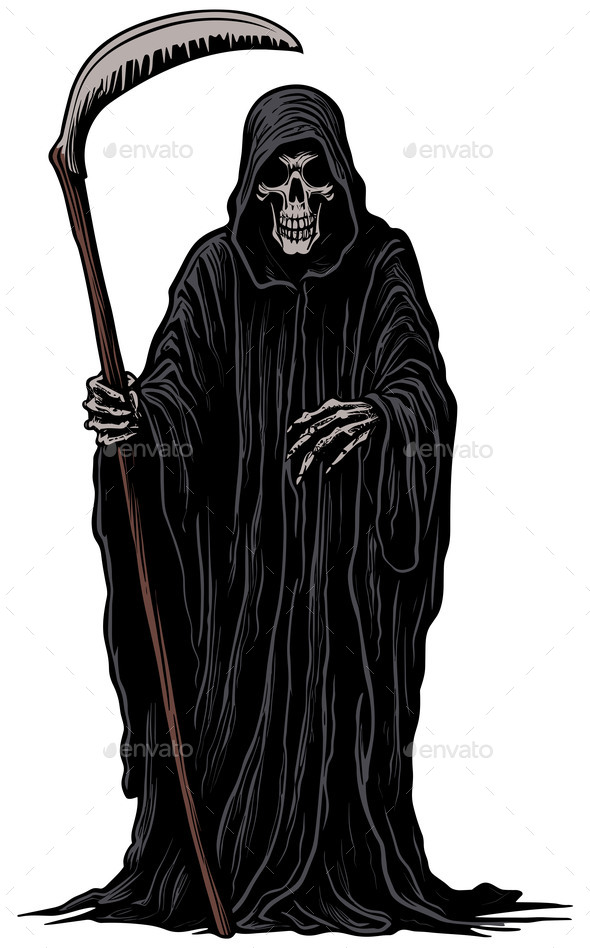 Grim Reaper Colored, Vectors