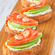 Sandwiches with avocado and salmon - PhotoDune Item for Sale