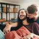 Intimate Moment Between Gay Couple at Home - PhotoDune Item for Sale