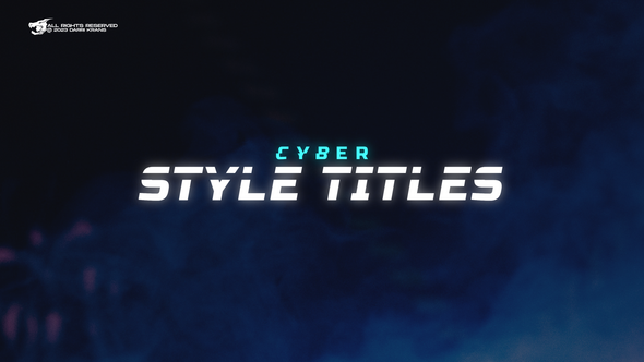 Cyber Style Titles Pack / AE