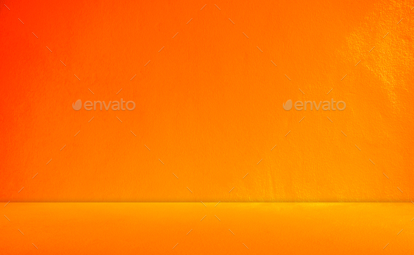 Orange Studio Background Room Yellow Color Two Tone Wall Summer - Free ...