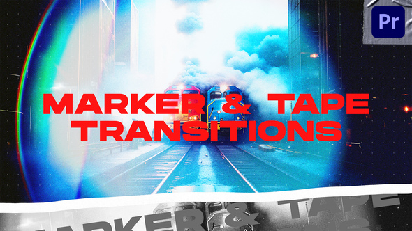 Marker & Tape Transitions VOL. 3 | Premiere Pro