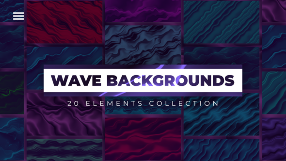 Wave Backgrounds Elements template preview
