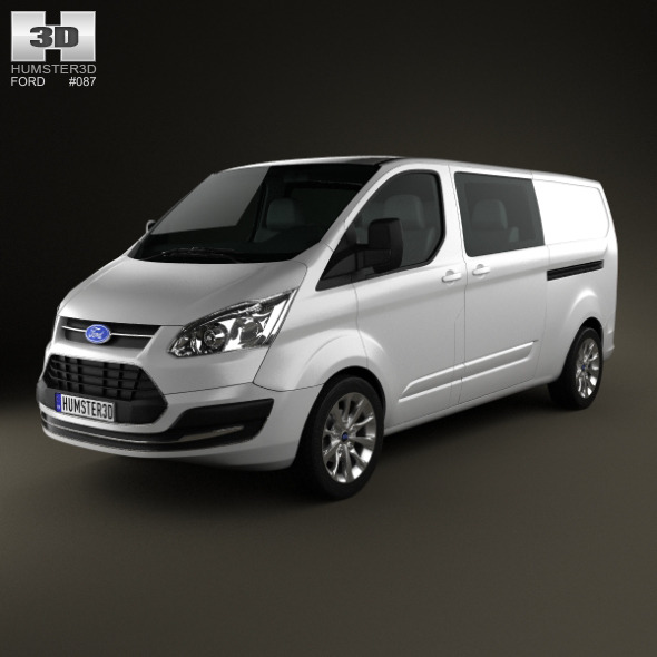 Ford Transit Custom Crew Van LWB 2013 - 3DOcean Item for Sale