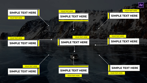Simple Call Out After Effects Titles template preview
