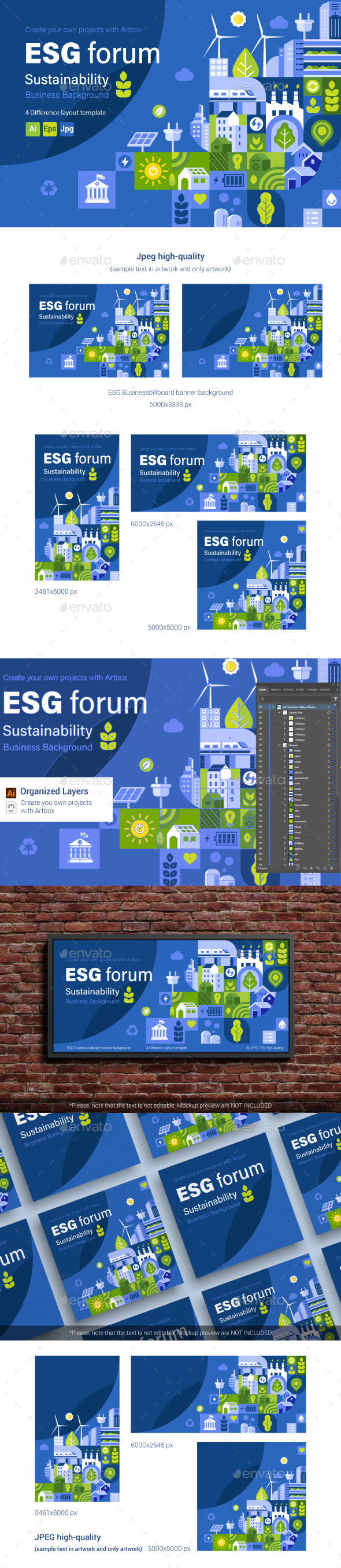 Esg Business Banner Background