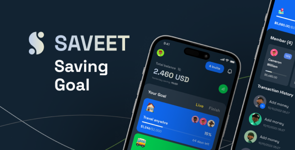 Saveet-Saving Goal Flutter Application