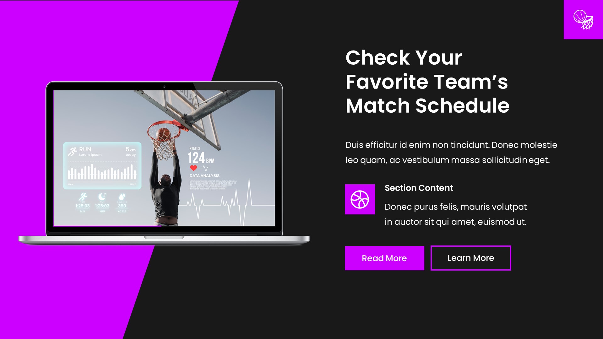 Dribbly - Sport Basketball Powerpoint Template, Presentation Templates