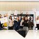 A group of multiracial businesspeople throwing paper to celebrate success - PhotoDune Item for Sale
