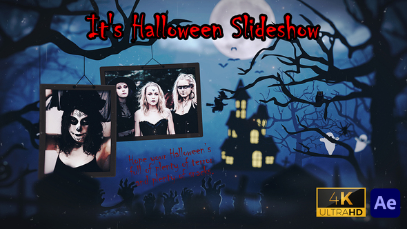 Its Halloween Slideshow - 4k Openers template preview