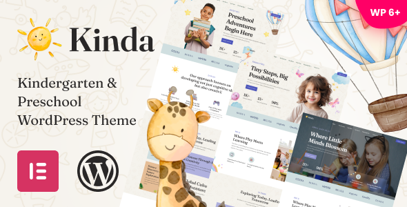 Kinda – Kindergarten & Preschool WordPress Theme